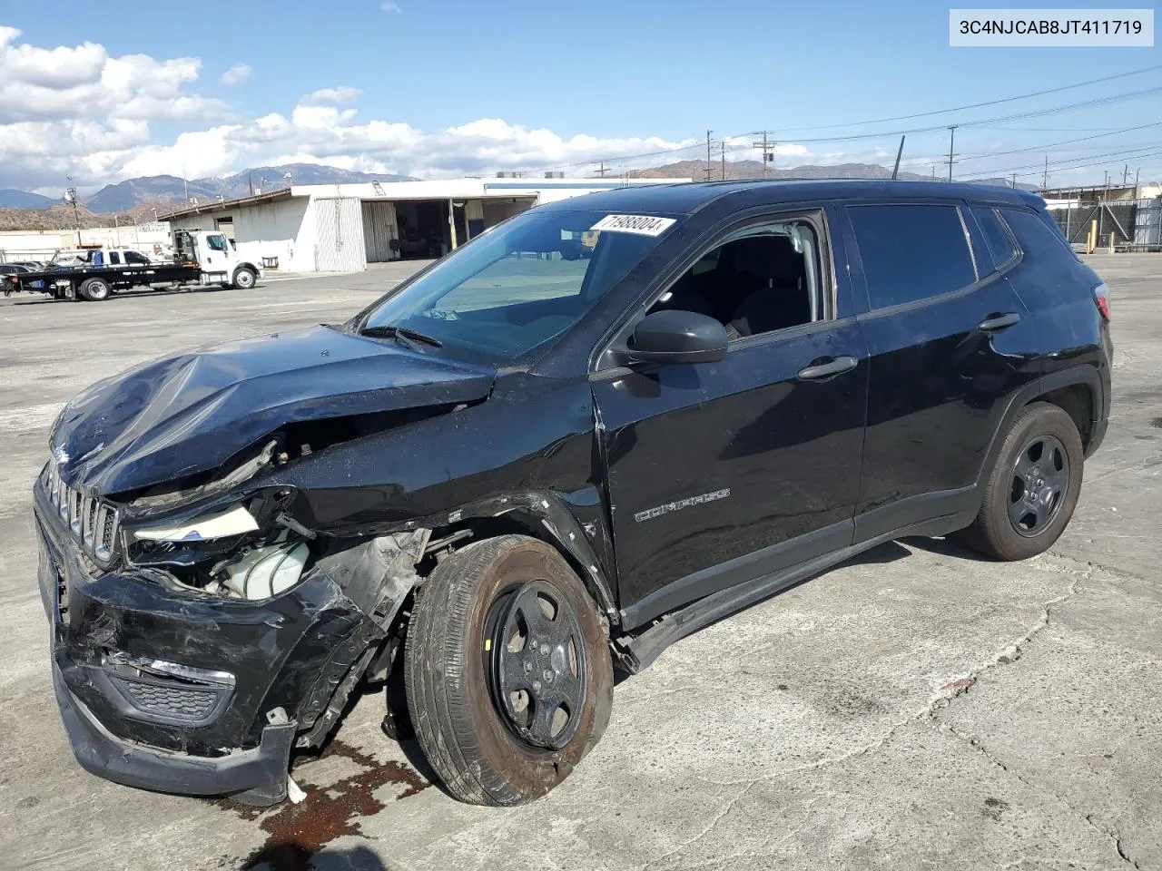 2018 Jeep Compass Sport VIN: 3C4NJCAB8JT411719 Lot: 71988004