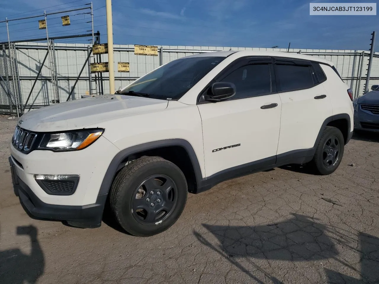 2018 Jeep Compass Sport VIN: 3C4NJCAB3JT123199 Lot: 72222134