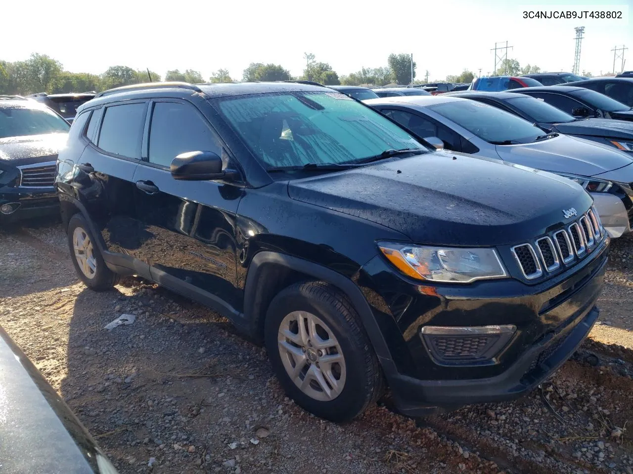 2018 Jeep Compass Sport VIN: 3C4NJCAB9JT438802 Lot: 72426054