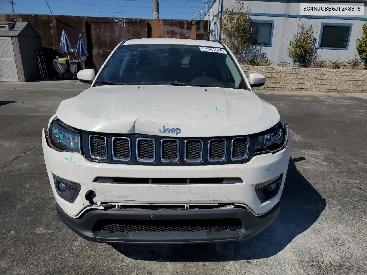 2018 Jeep Compass Latitude VIN: 3C4NJCBB5JT248316 Lot: 72464674