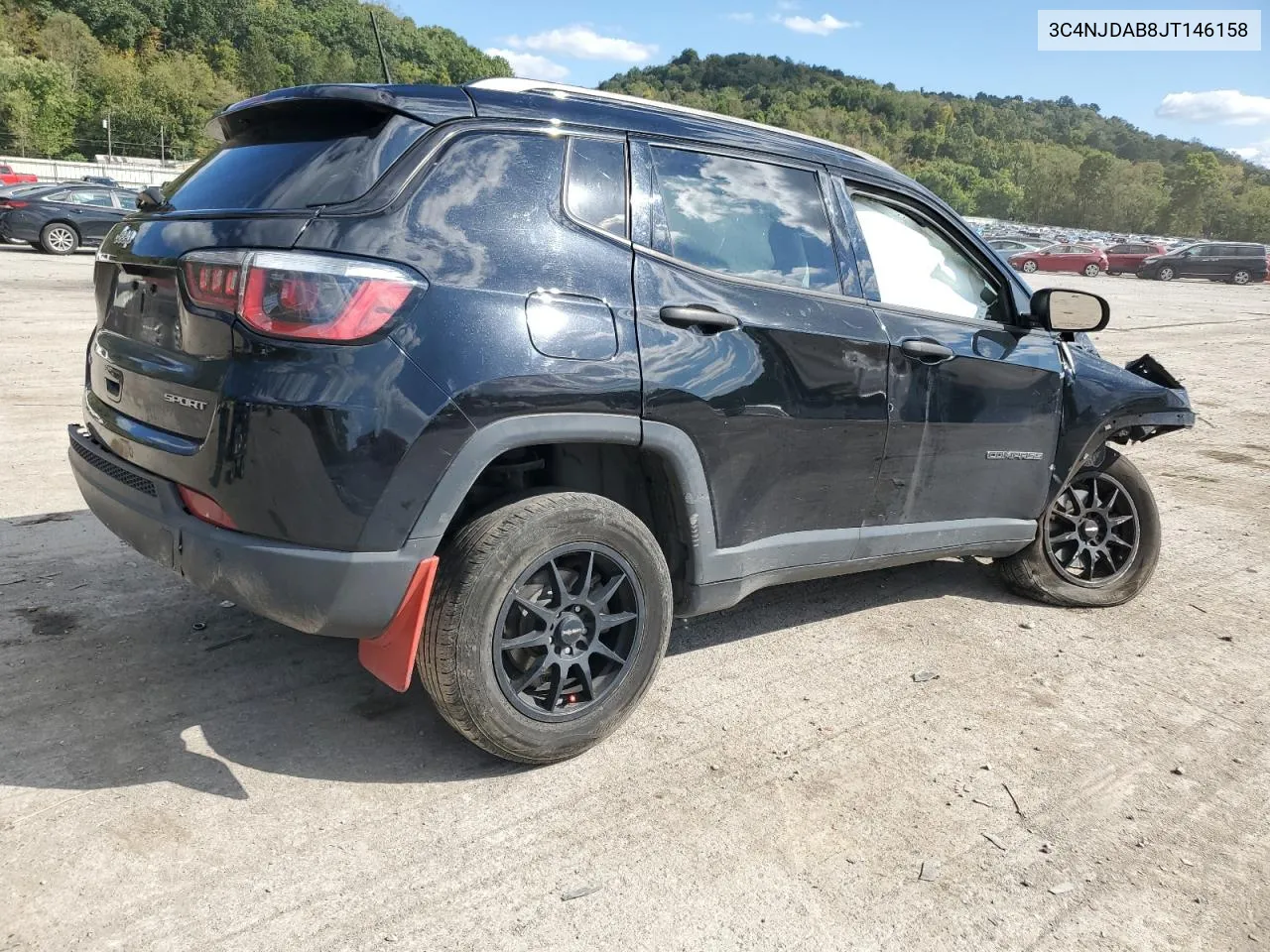 2018 Jeep Compass Sport VIN: 3C4NJDAB8JT146158 Lot: 72475254