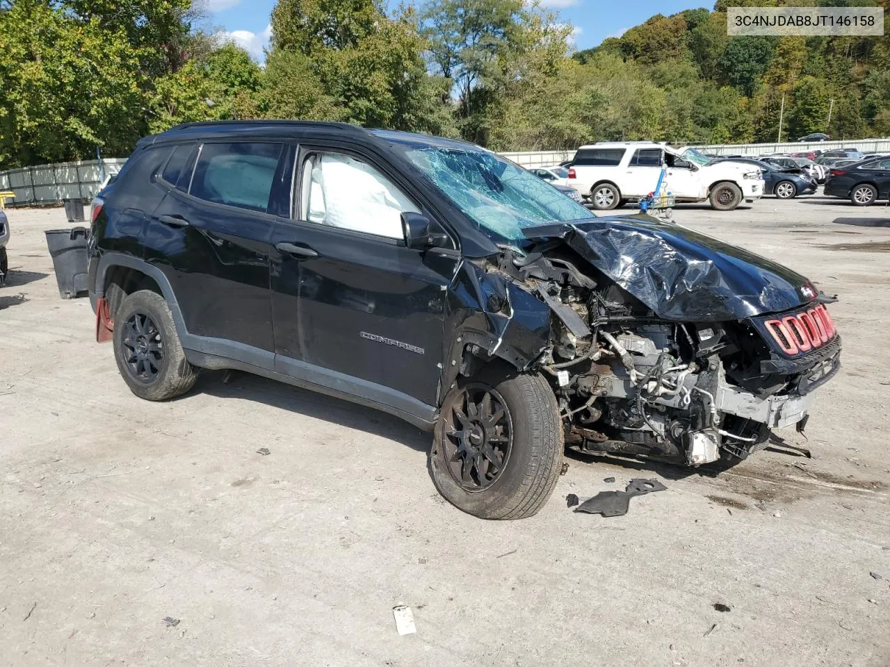 2018 Jeep Compass Sport VIN: 3C4NJDAB8JT146158 Lot: 72475254