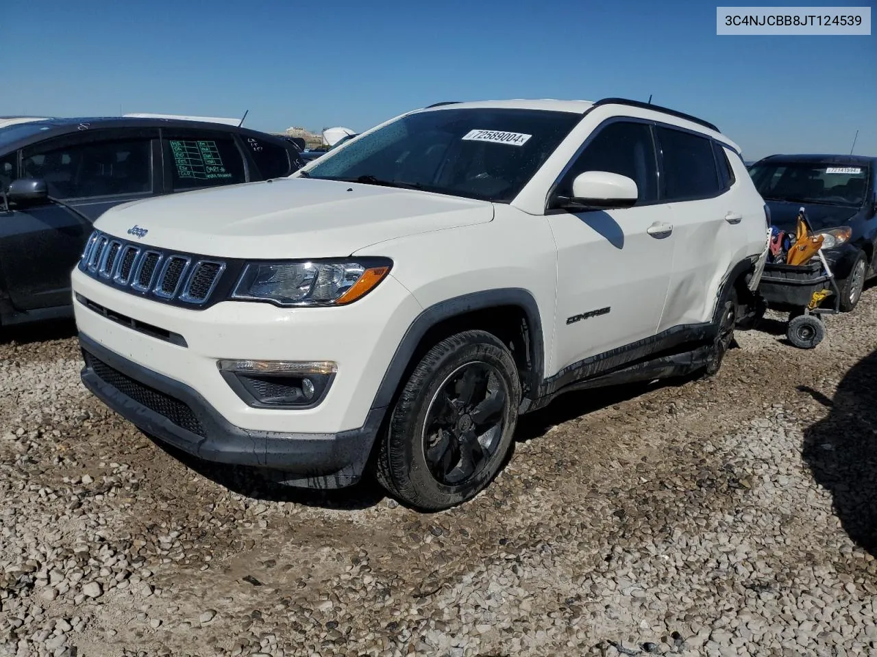 2018 Jeep Compass Latitude VIN: 3C4NJCBB8JT124539 Lot: 72589004