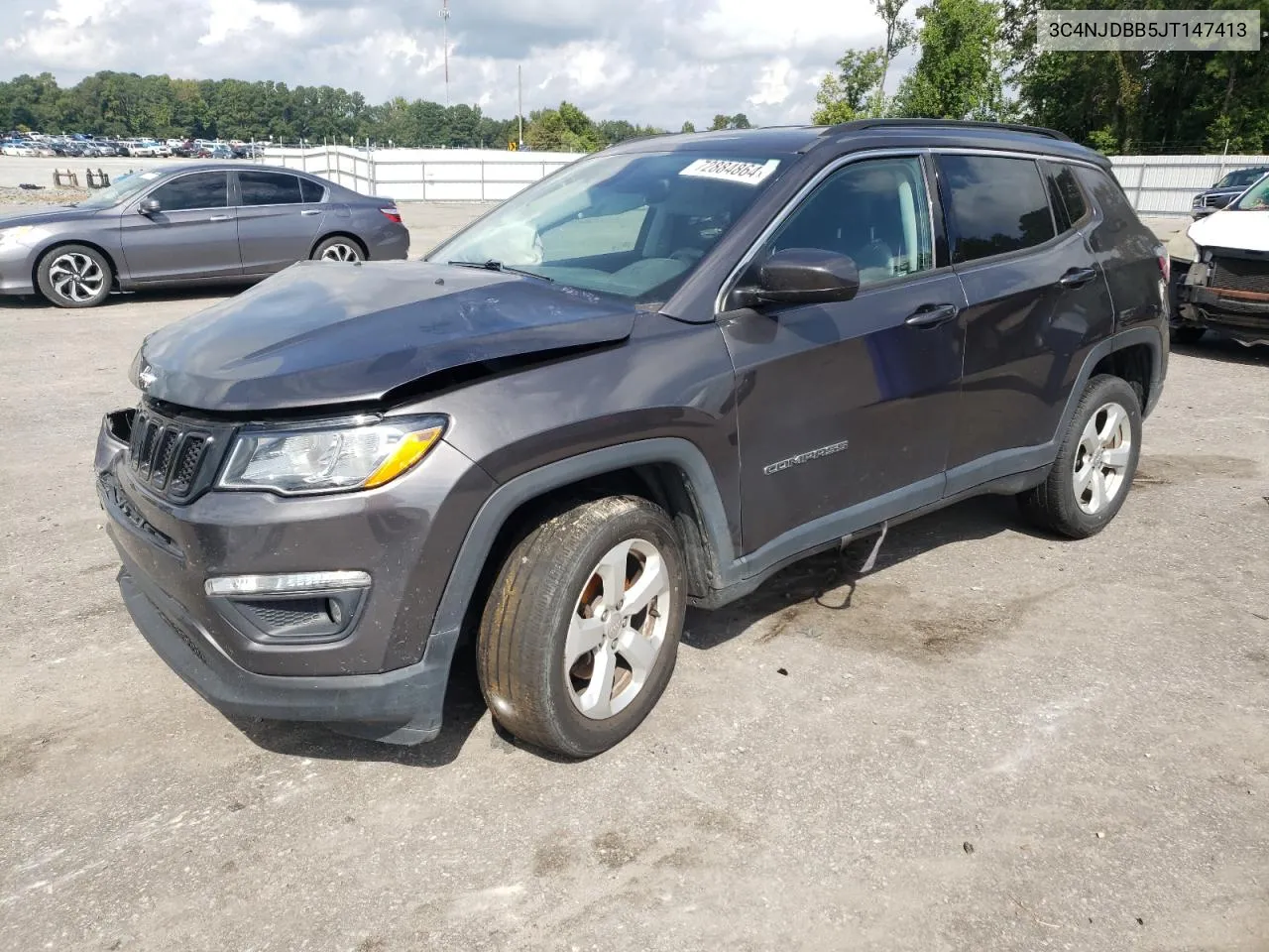 2018 Jeep Compass Latitude VIN: 3C4NJDBB5JT147413 Lot: 72884864