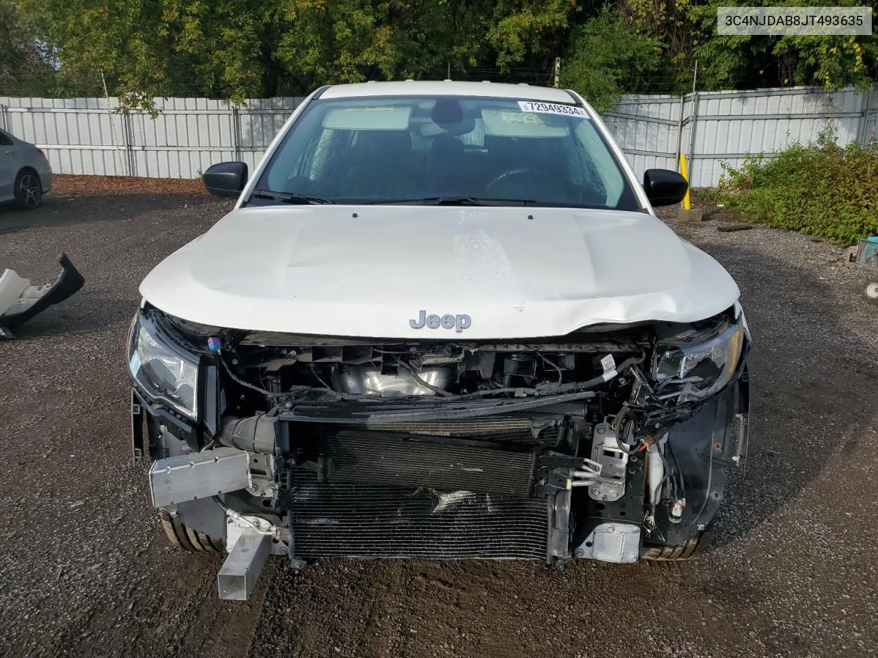 2018 Jeep Compass Sport VIN: 3C4NJDAB8JT493635 Lot: 72949334