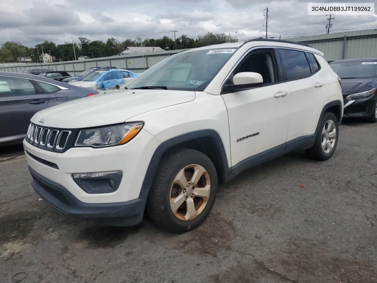 2018 Jeep Compass Latitude VIN: 3C4NJDBB3JT139262 Lot: 73068114