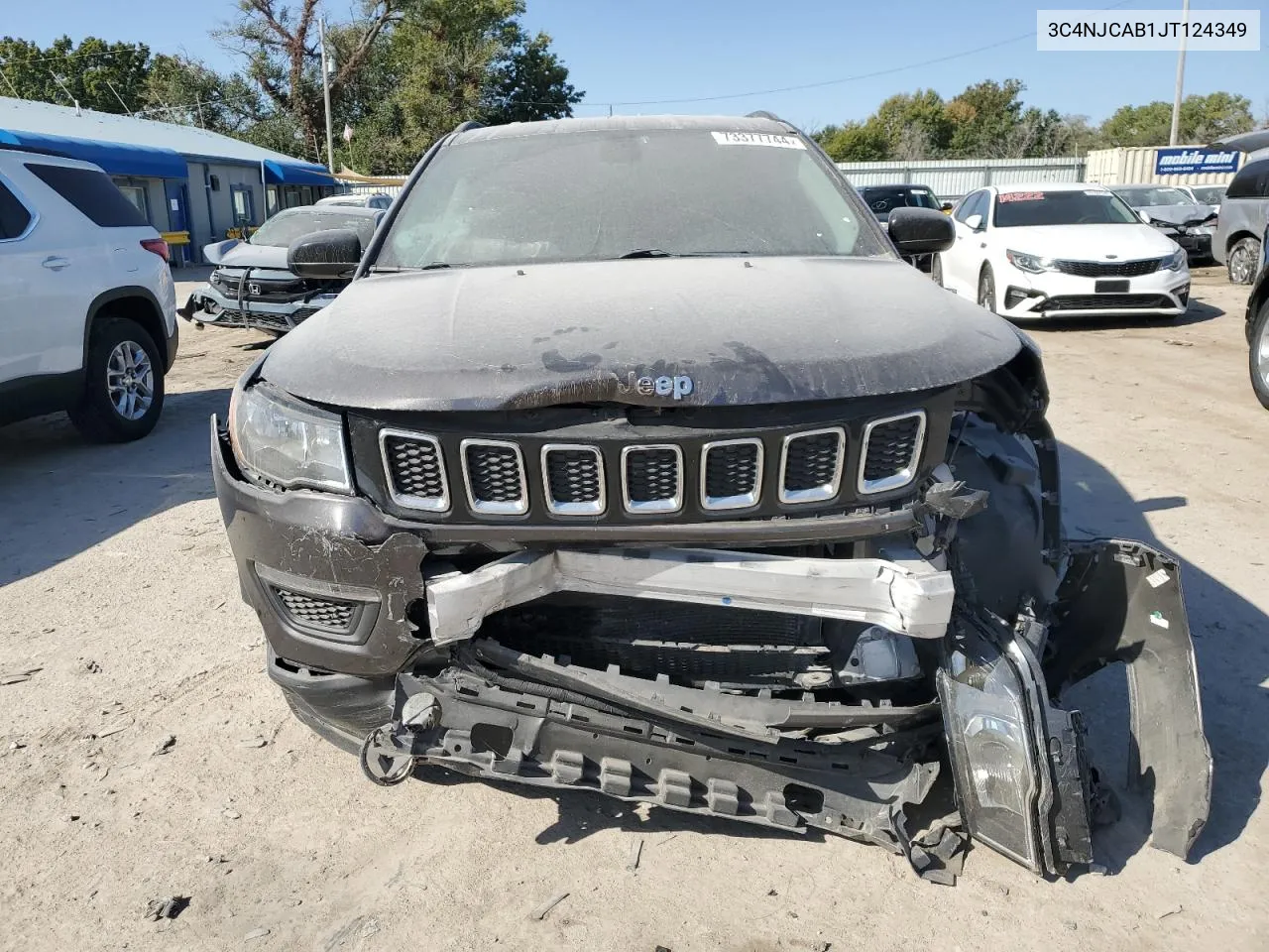 2018 Jeep Compass Sport VIN: 3C4NJCAB1JT124349 Lot: 73377744