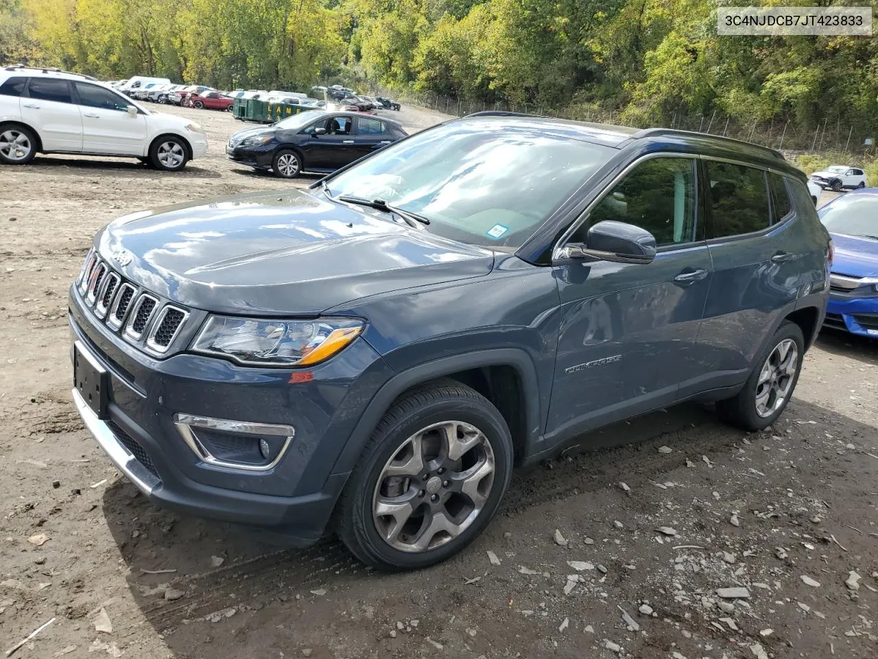 2018 Jeep Compass Limited VIN: 3C4NJDCB7JT423833 Lot: 73648464