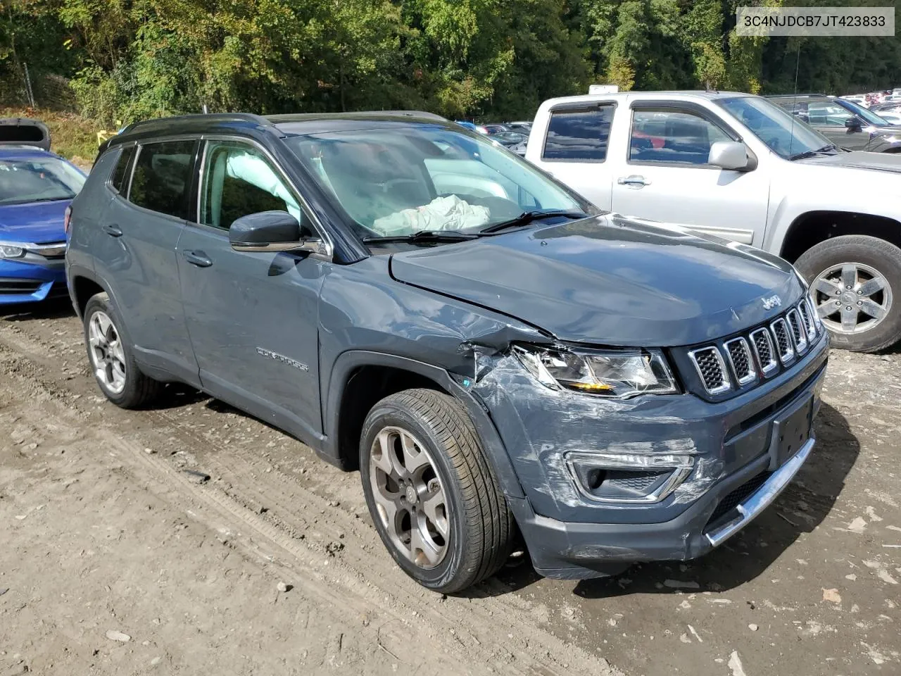 2018 Jeep Compass Limited VIN: 3C4NJDCB7JT423833 Lot: 73648464