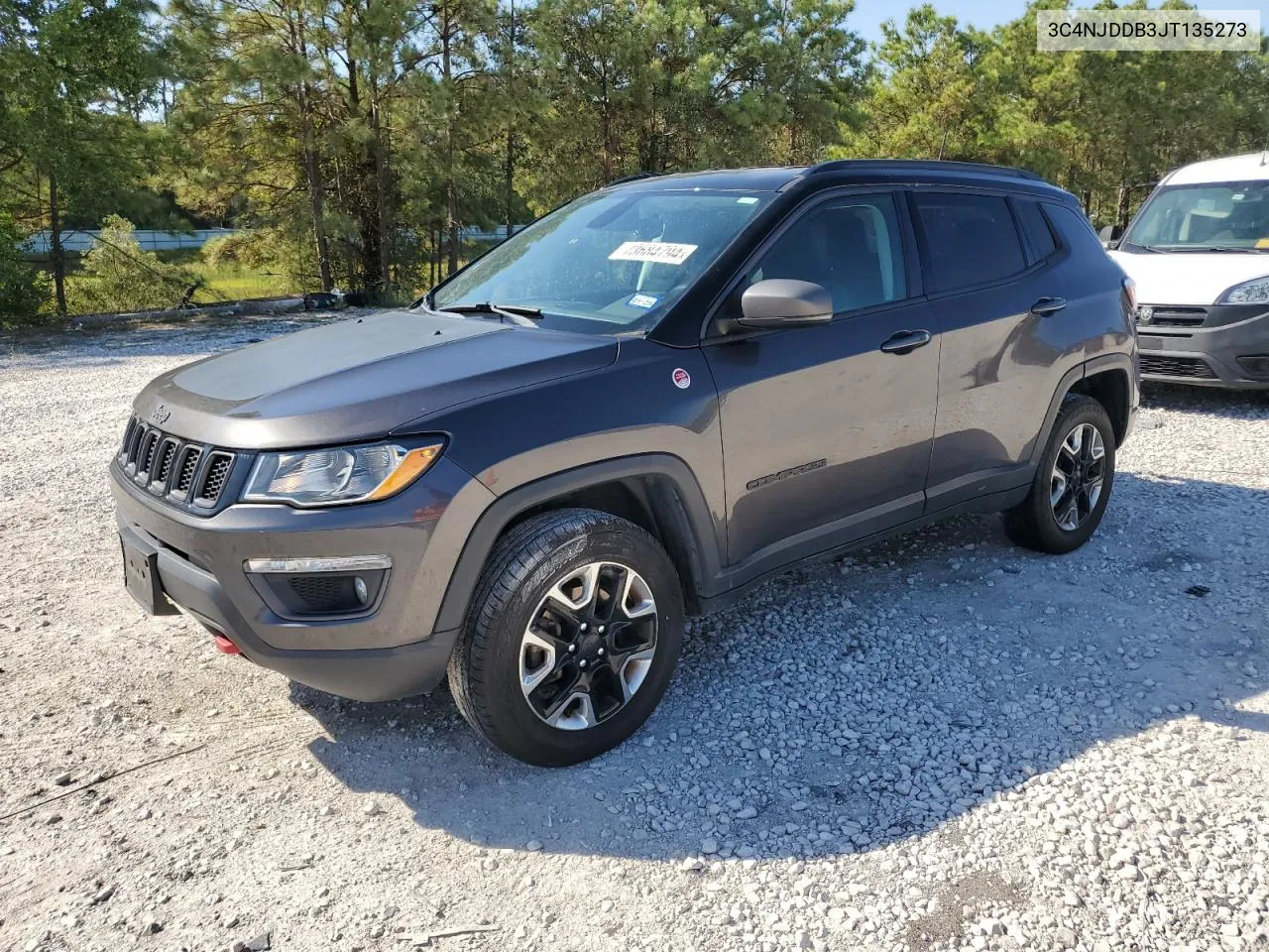 2018 Jeep Compass Trailhawk VIN: 3C4NJDDB3JT135273 Lot: 73684794