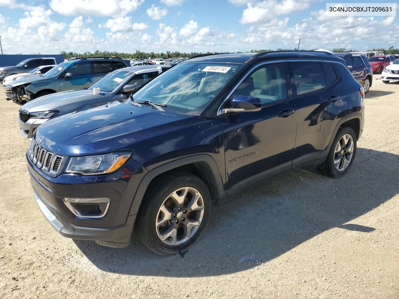 2018 Jeep Compass Limited VIN: 3C4NJDCBXJT209631 Lot: 73846114