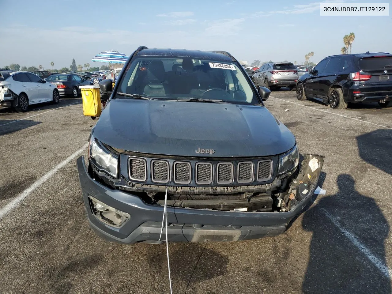 2018 Jeep Compass Trailhawk VIN: 3C4NJDDB7JT129122 Lot: 73986894