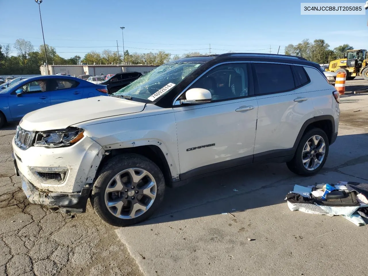 2018 Jeep Compass Limited VIN: 3C4NJCCB8JT205085 Lot: 74092614