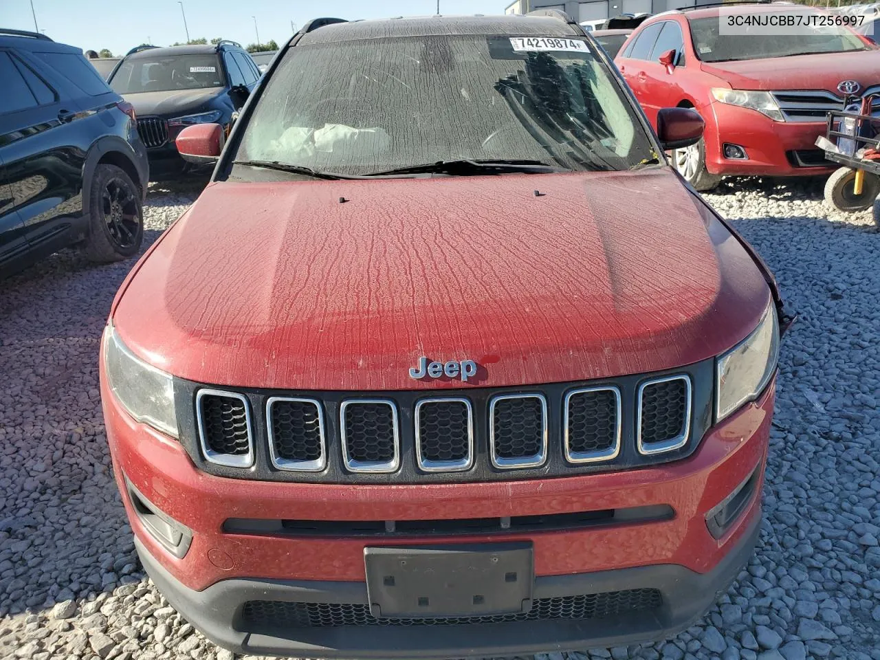 2018 Jeep Compass Latitude VIN: 3C4NJCBB7JT256997 Lot: 74219874