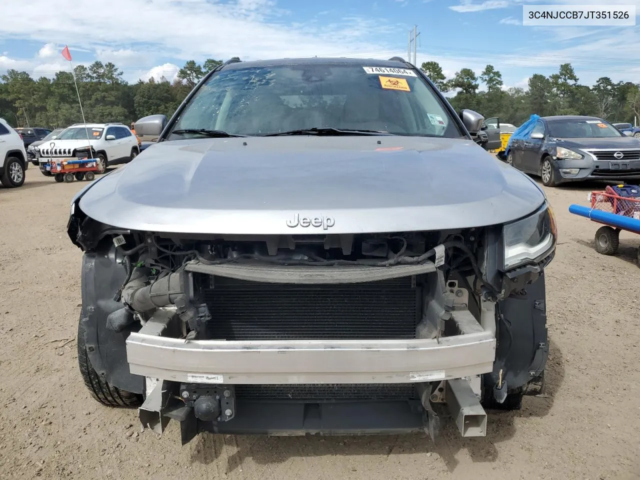 2018 Jeep Compass Limited VIN: 3C4NJCCB7JT351526 Lot: 74614064