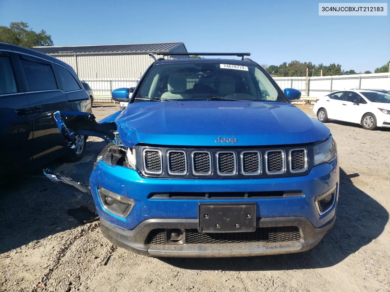 2018 Jeep Compass Limited VIN: 3C4NJCCBXJT212183 Lot: 74678774