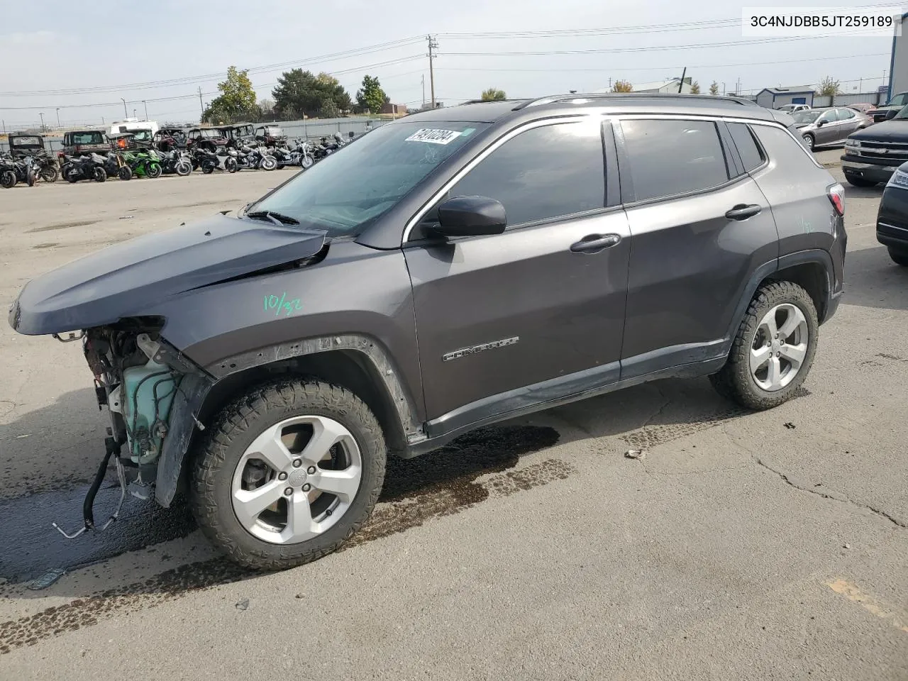 2018 Jeep Compass Latitude VIN: 3C4NJDBB5JT259189 Lot: 74910284