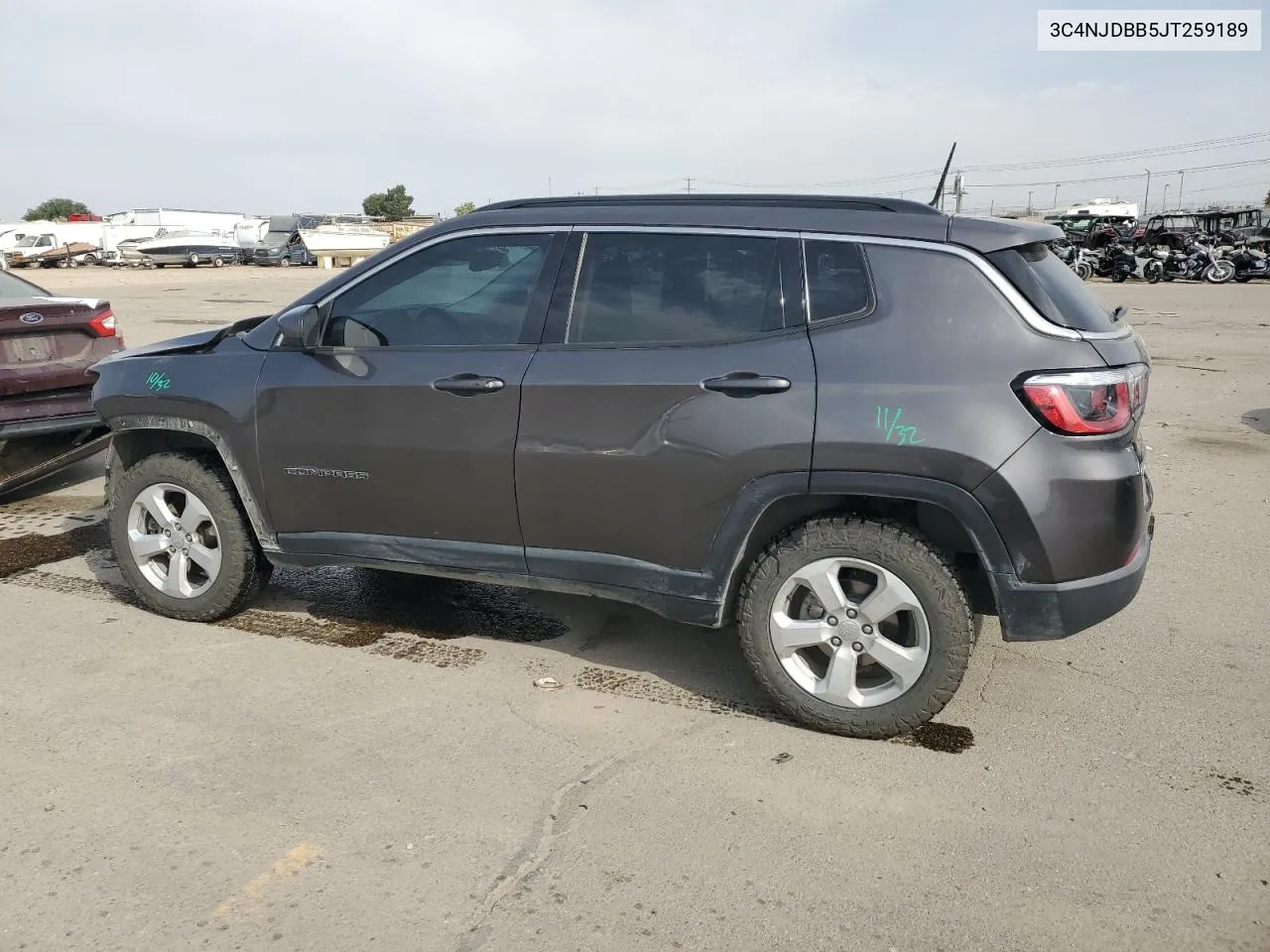 2018 Jeep Compass Latitude VIN: 3C4NJDBB5JT259189 Lot: 74910284