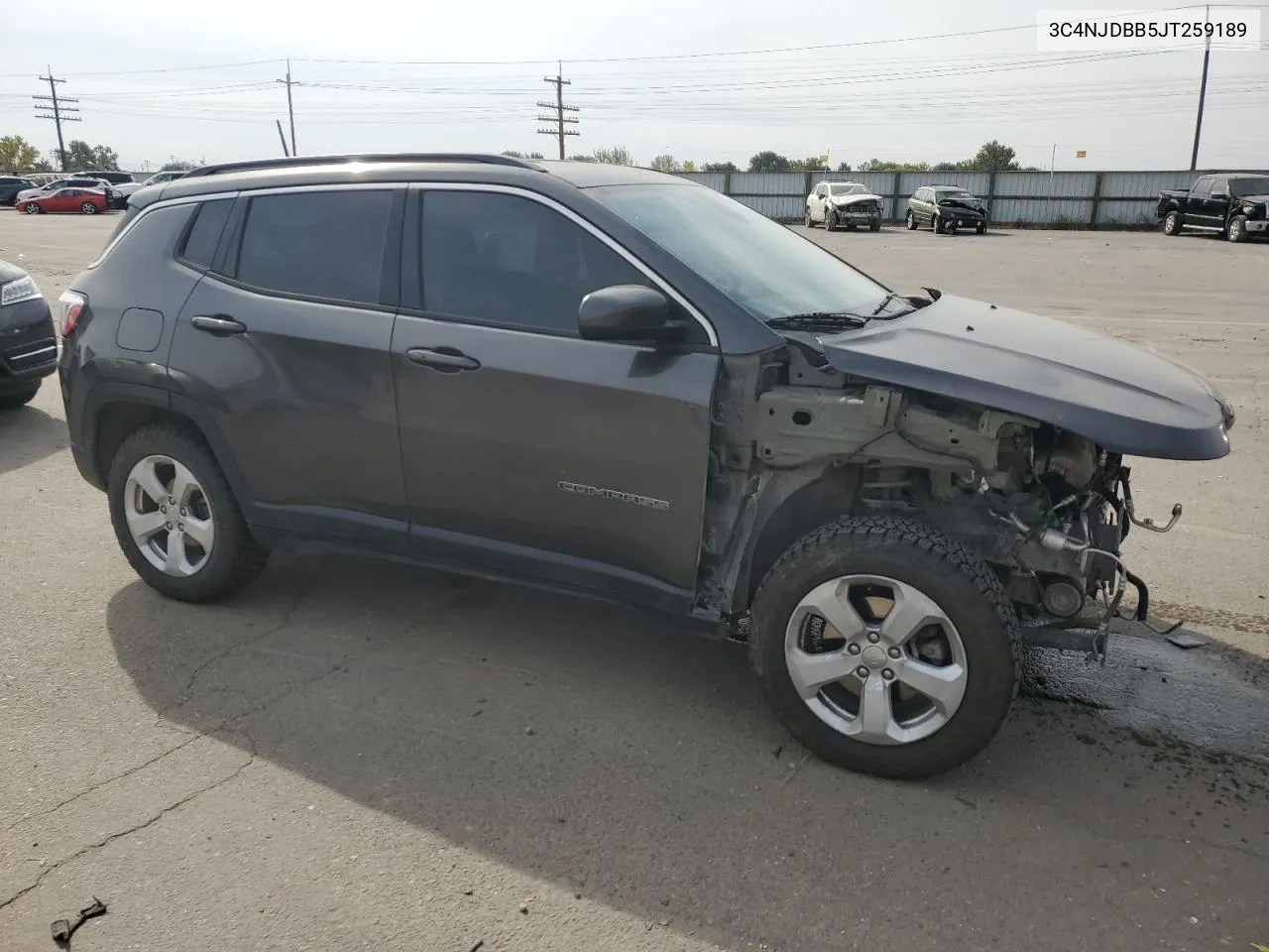 2018 Jeep Compass Latitude VIN: 3C4NJDBB5JT259189 Lot: 74910284