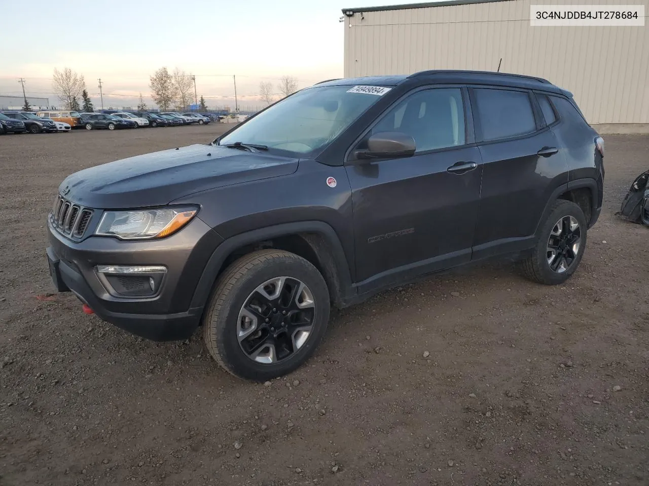 2018 Jeep Compass Trailhawk VIN: 3C4NJDDB4JT278684 Lot: 74949894