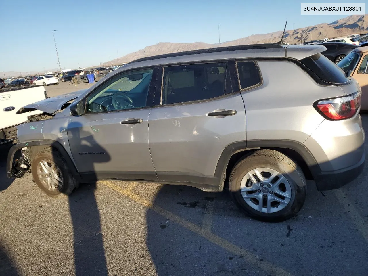 2018 Jeep Compass Sport VIN: 3C4NJCABXJT123801 Lot: 75699984