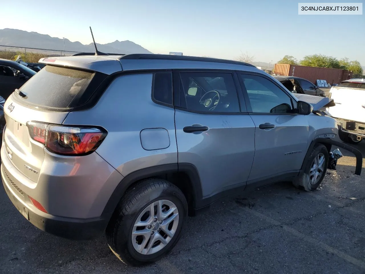 2018 Jeep Compass Sport VIN: 3C4NJCABXJT123801 Lot: 75699984