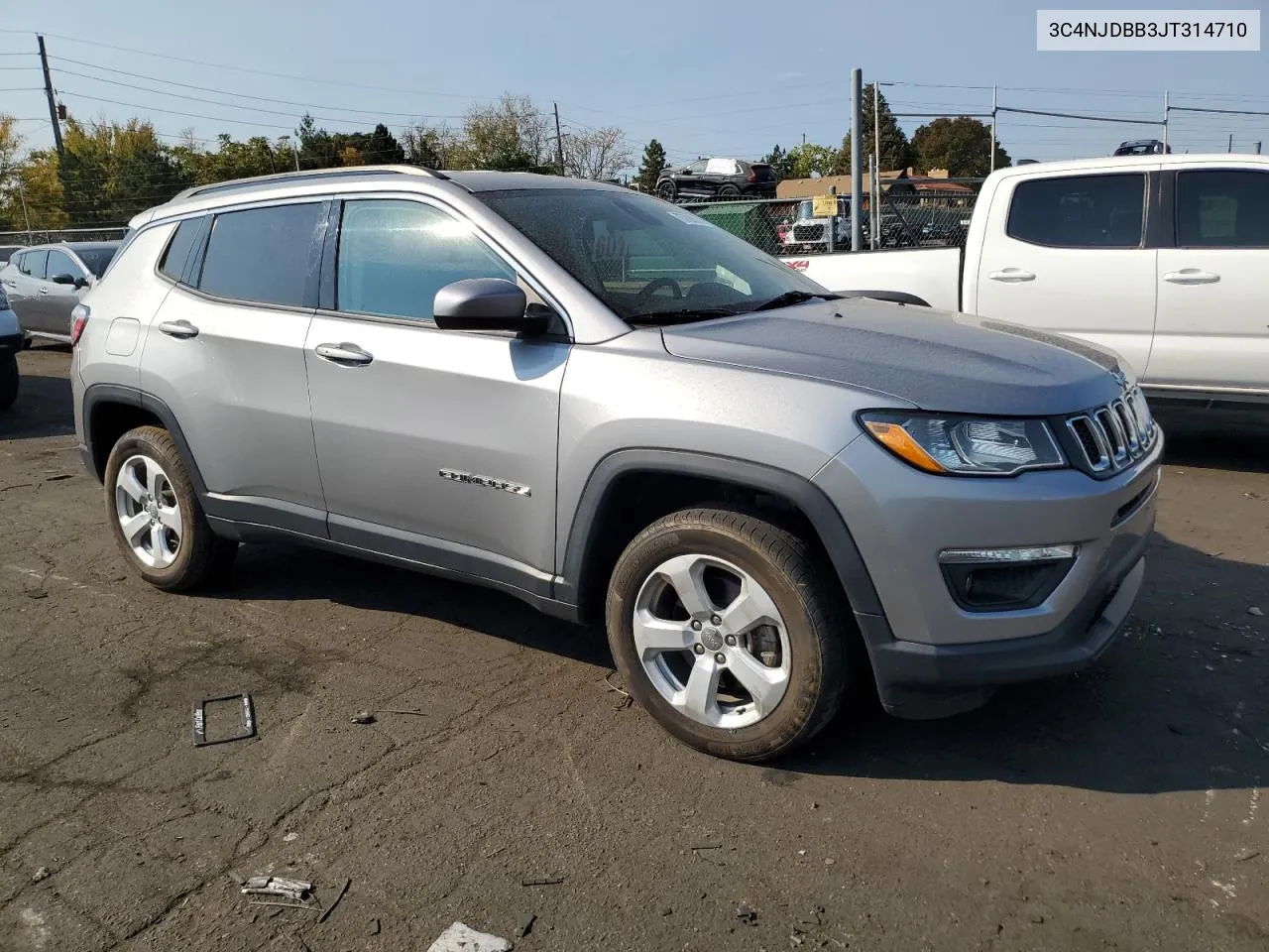 2018 Jeep Compass Latitude VIN: 3C4NJDBB3JT314710 Lot: 75709814