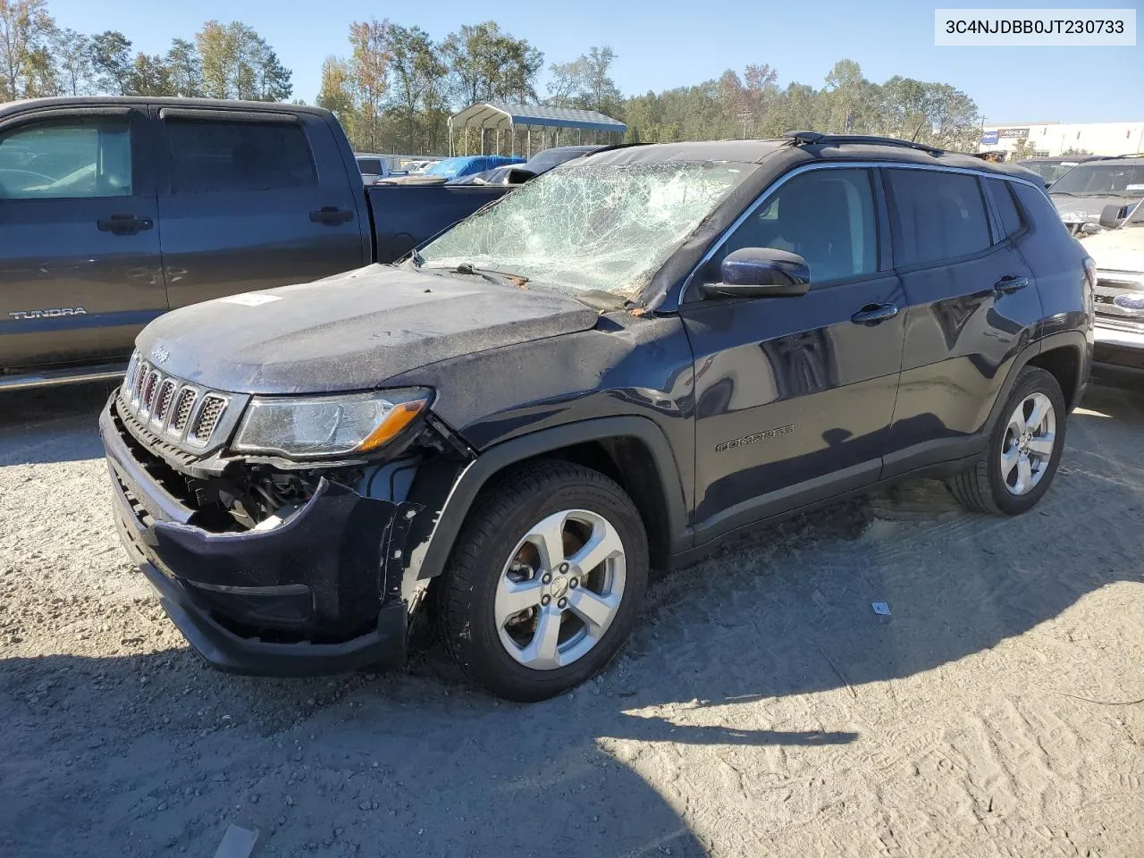 2018 Jeep Compass Latitude VIN: 3C4NJDBB0JT230733 Lot: 75763284