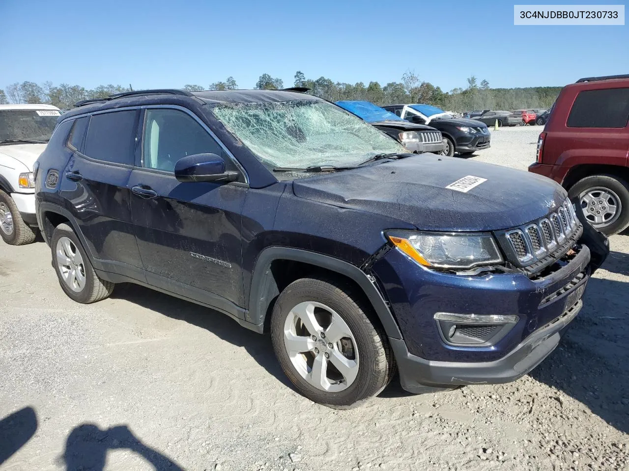 2018 Jeep Compass Latitude VIN: 3C4NJDBB0JT230733 Lot: 75763284