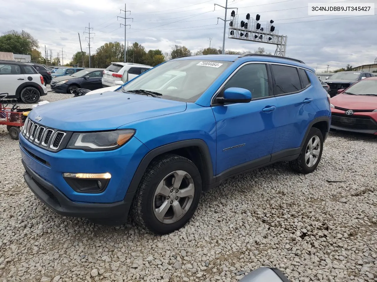 2018 Jeep Compass Latitude VIN: 3C4NJDBB9JT345427 Lot: 75804464