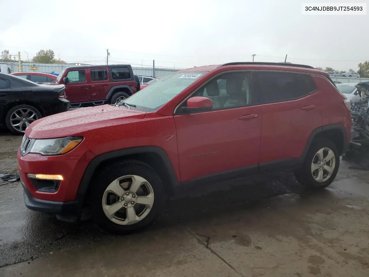 2018 Jeep Compass Latitude VIN: 3C4NJDBB9JT254593 Lot: 76090344