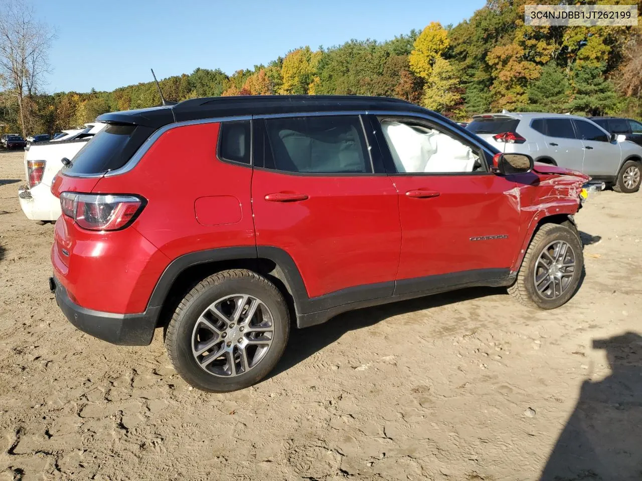 2018 Jeep Compass Latitude VIN: 3C4NJDBB1JT262199 Lot: 76102884