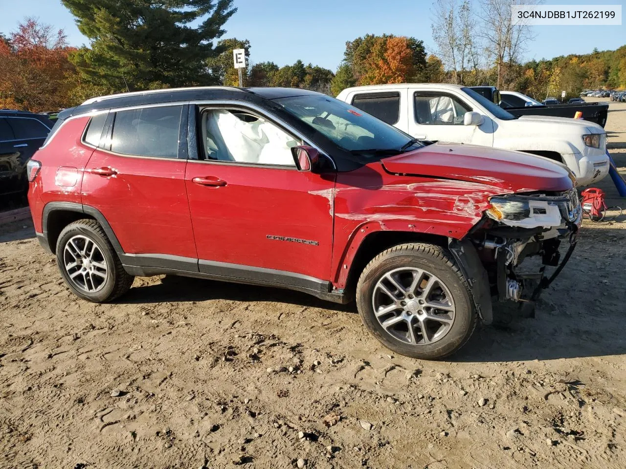 2018 Jeep Compass Latitude VIN: 3C4NJDBB1JT262199 Lot: 76102884