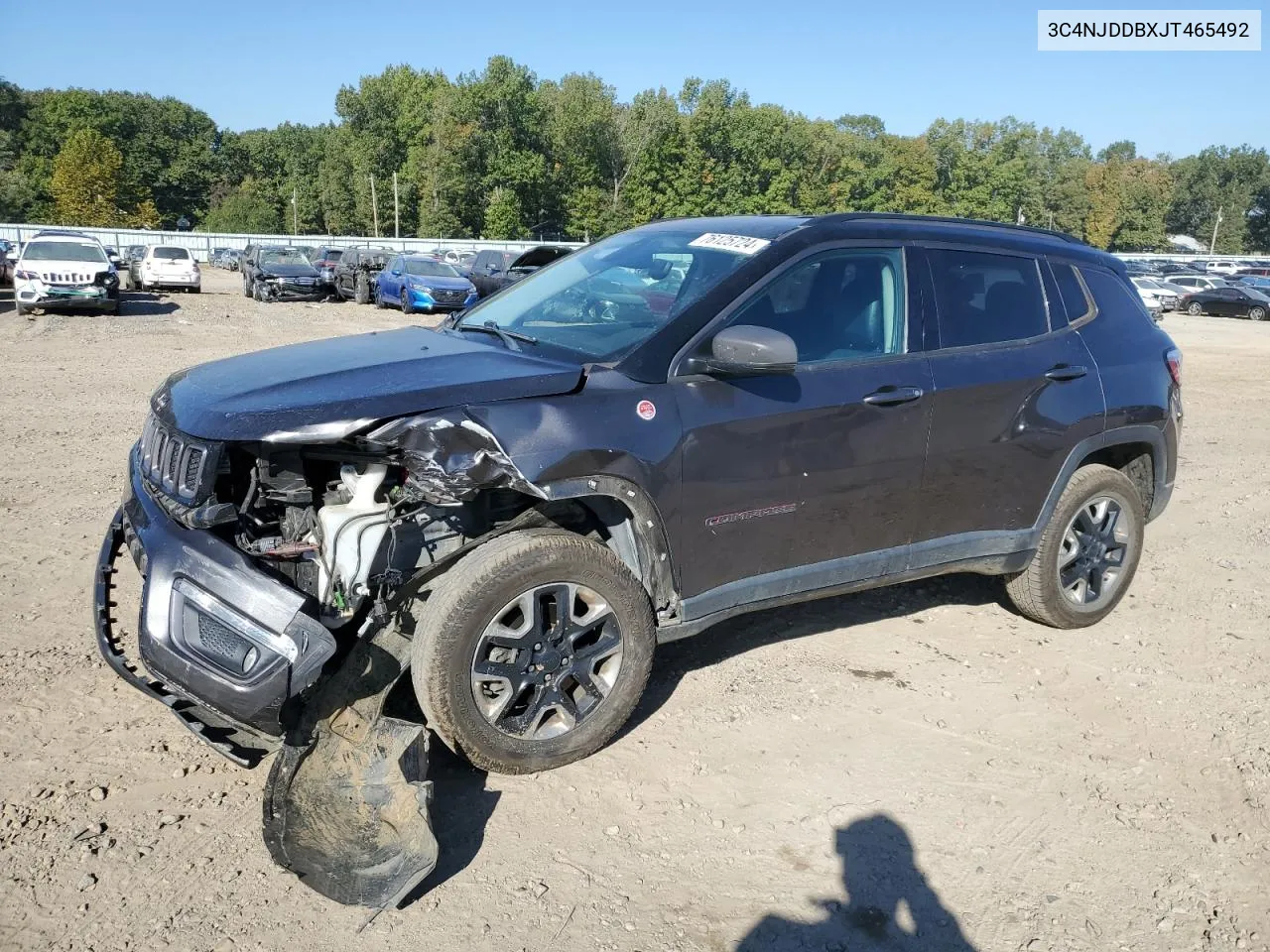 2018 Jeep Compass Trailhawk VIN: 3C4NJDDBXJT465492 Lot: 76125724