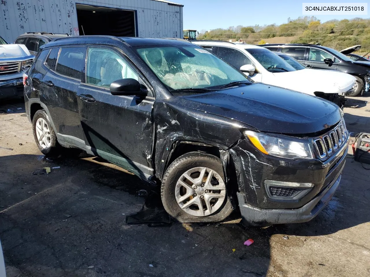 2018 Jeep Compass Sport VIN: 3C4NJCABXJT251018 Lot: 76297644