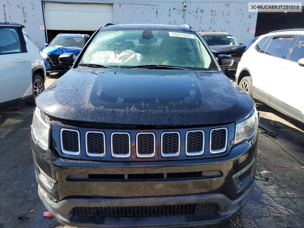 2018 Jeep Compass Sport VIN: 3C4NJCABXJT251018 Lot: 76297644