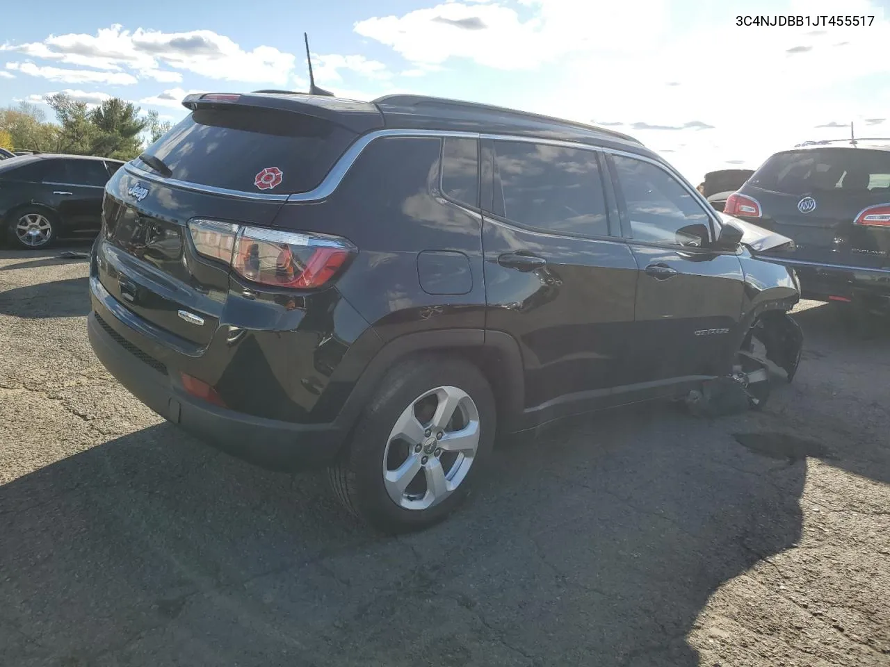 2018 Jeep Compass Latitude VIN: 3C4NJDBB1JT455517 Lot: 76595644