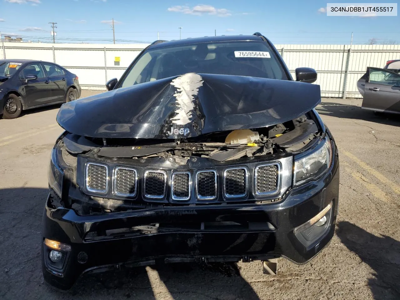 2018 Jeep Compass Latitude VIN: 3C4NJDBB1JT455517 Lot: 76595644