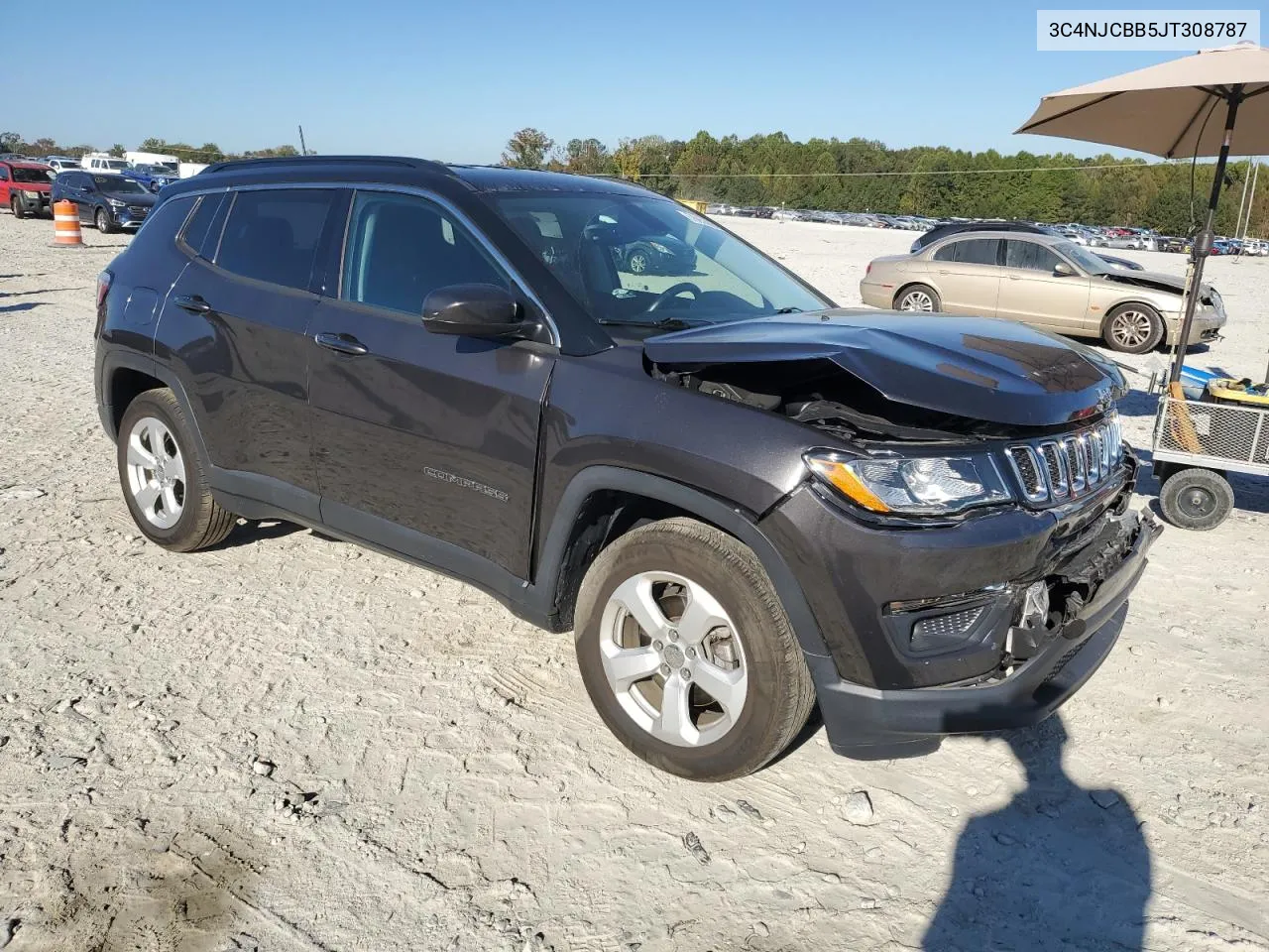 2018 Jeep Compass Latitude VIN: 3C4NJCBB5JT308787 Lot: 76958964