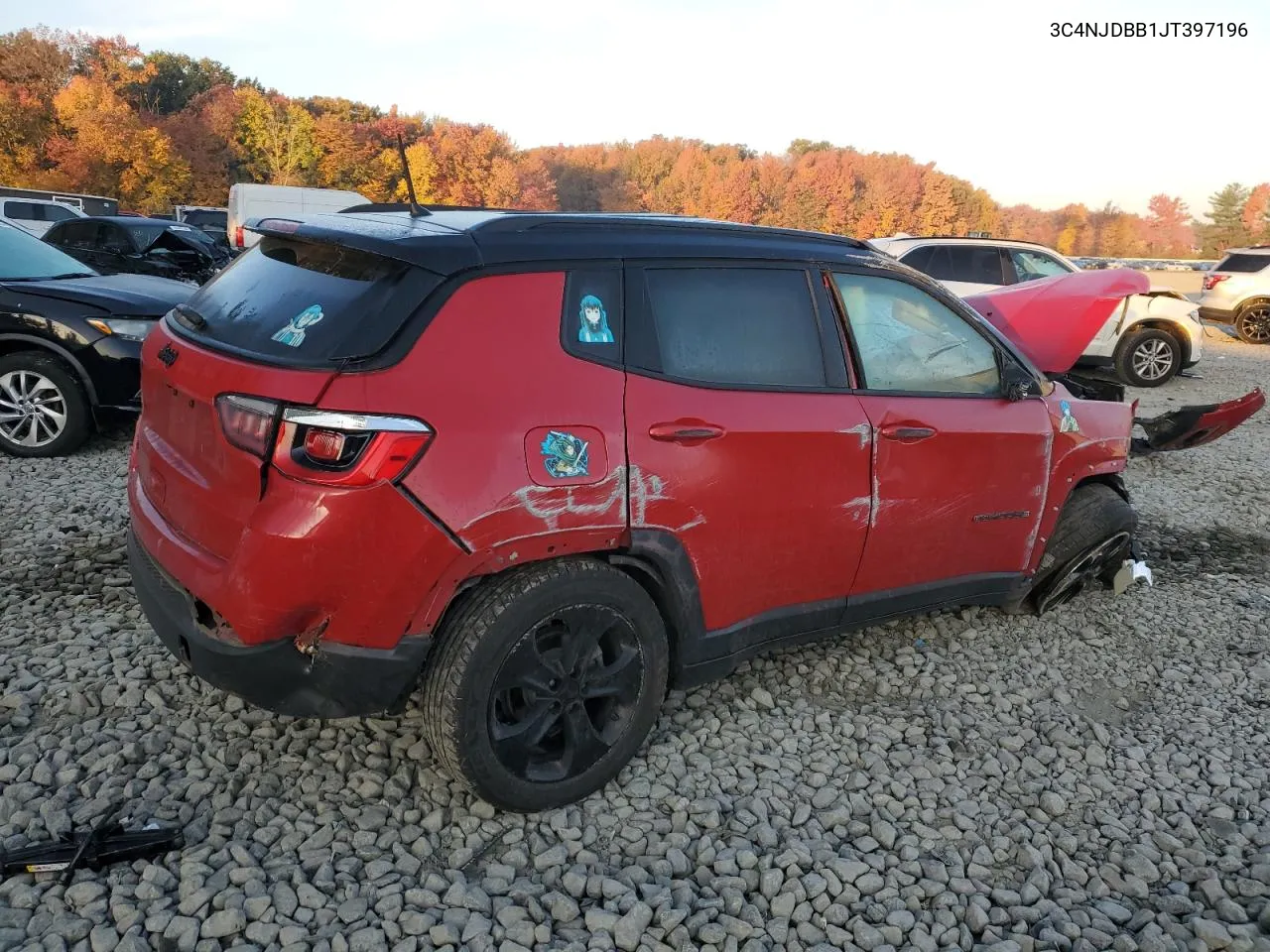 2018 Jeep Compass Latitude VIN: 3C4NJDBB1JT397196 Lot: 77571874