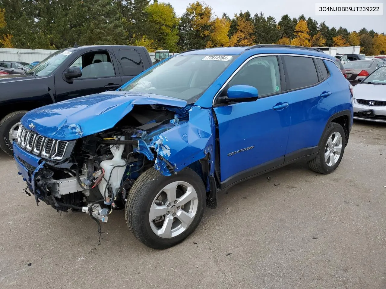 2018 Jeep Compass Latitude VIN: 3C4NJDBB9JT239222 Lot: 77614964