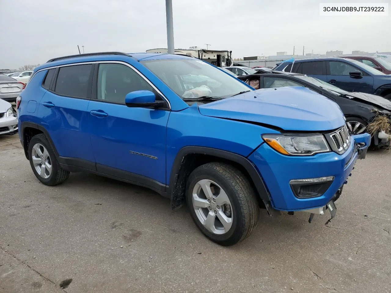 2018 Jeep Compass Latitude VIN: 3C4NJDBB9JT239222 Lot: 77614964