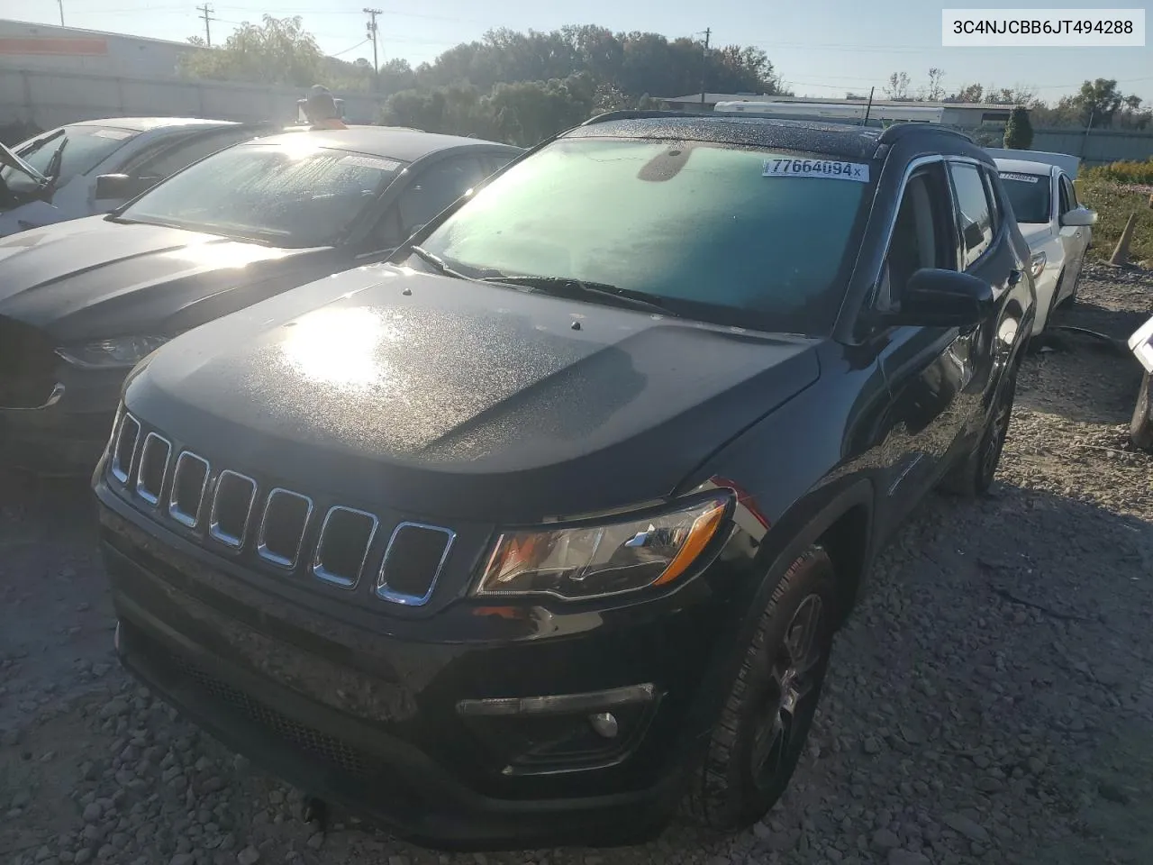 2018 Jeep Compass Latitude VIN: 3C4NJCBB6JT494288 Lot: 77664094