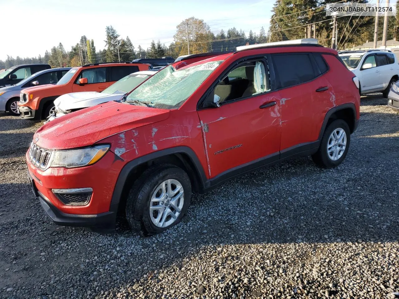 2018 Jeep Compass Sport VIN: 3C4NJDAB6JT112574 Lot: 77708584