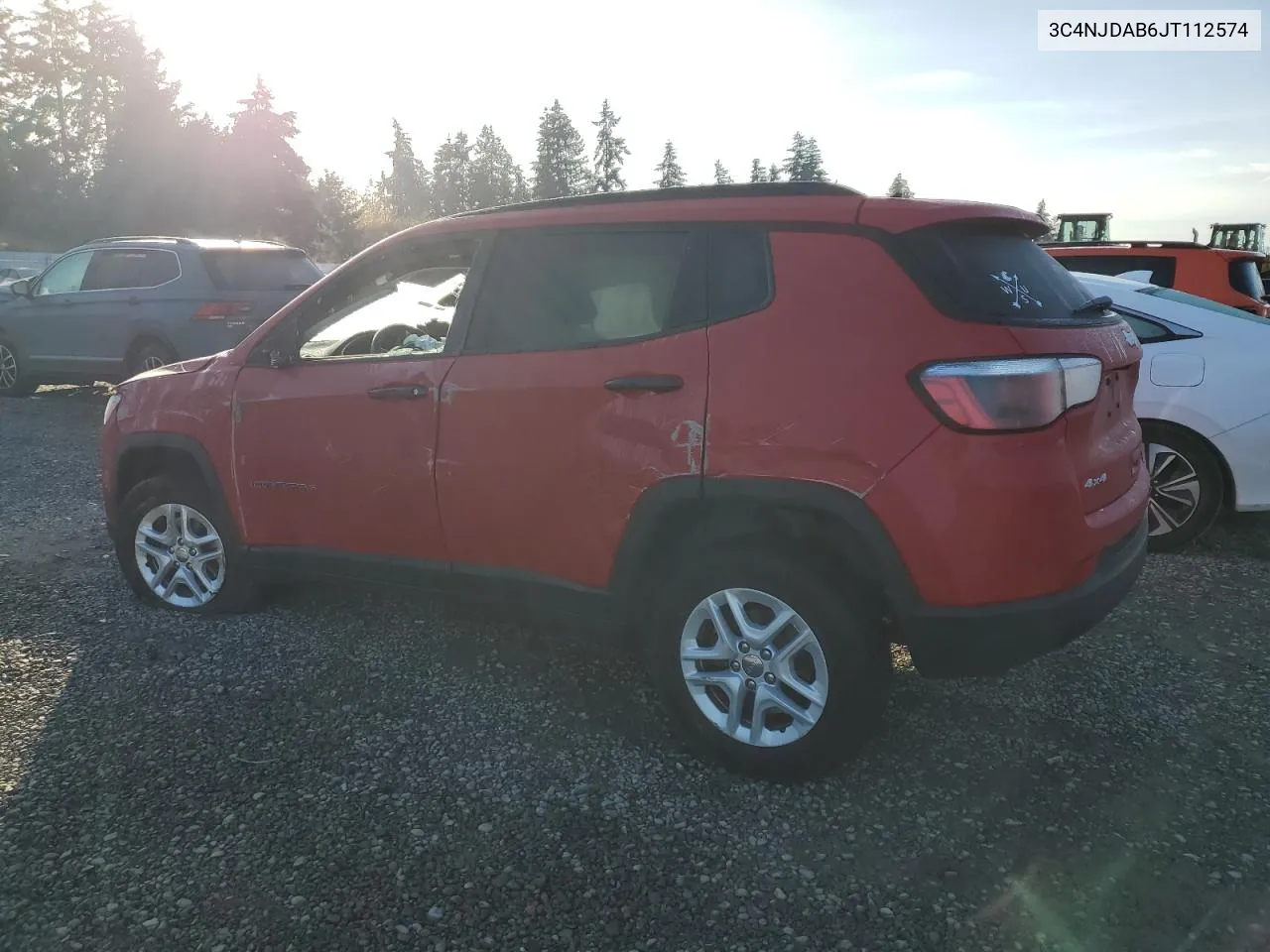 2018 Jeep Compass Sport VIN: 3C4NJDAB6JT112574 Lot: 77708584