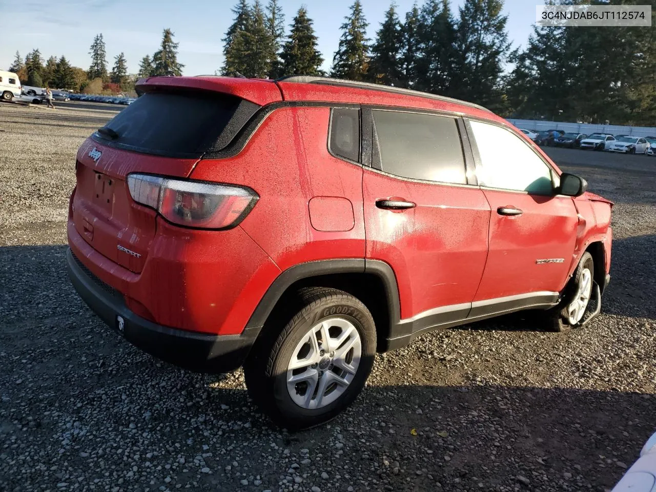 2018 Jeep Compass Sport VIN: 3C4NJDAB6JT112574 Lot: 77708584