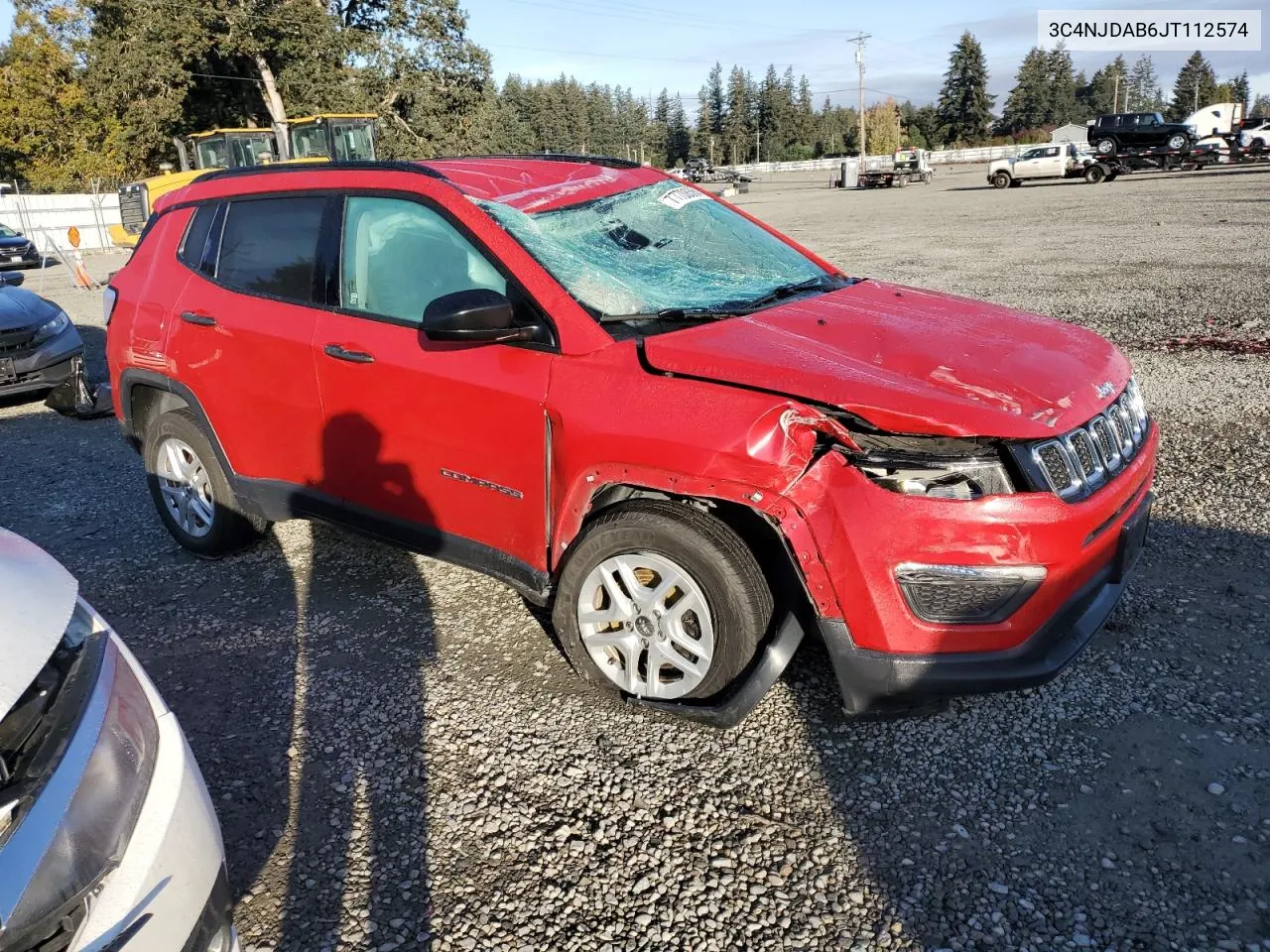 2018 Jeep Compass Sport VIN: 3C4NJDAB6JT112574 Lot: 77708584