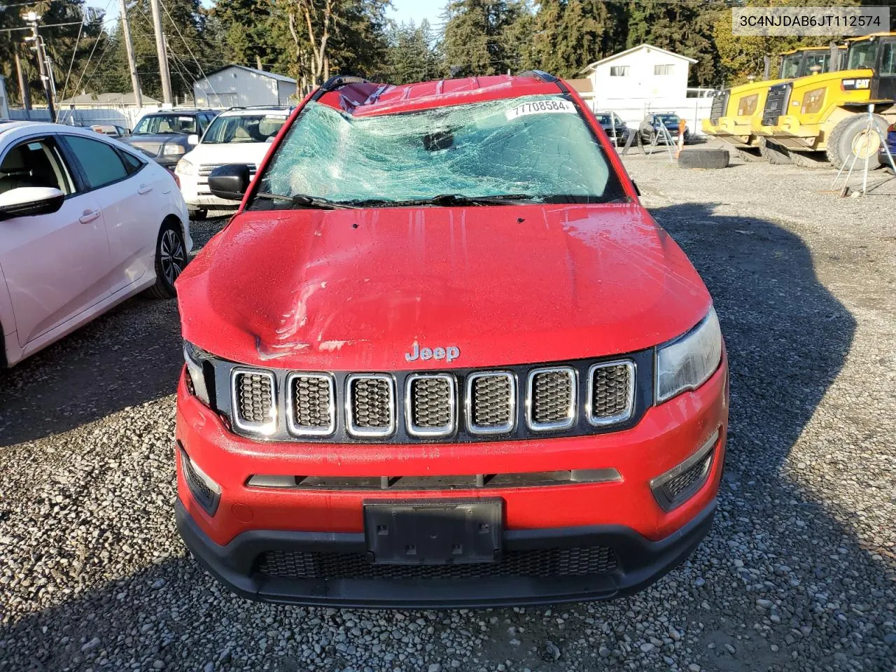 2018 Jeep Compass Sport VIN: 3C4NJDAB6JT112574 Lot: 77708584