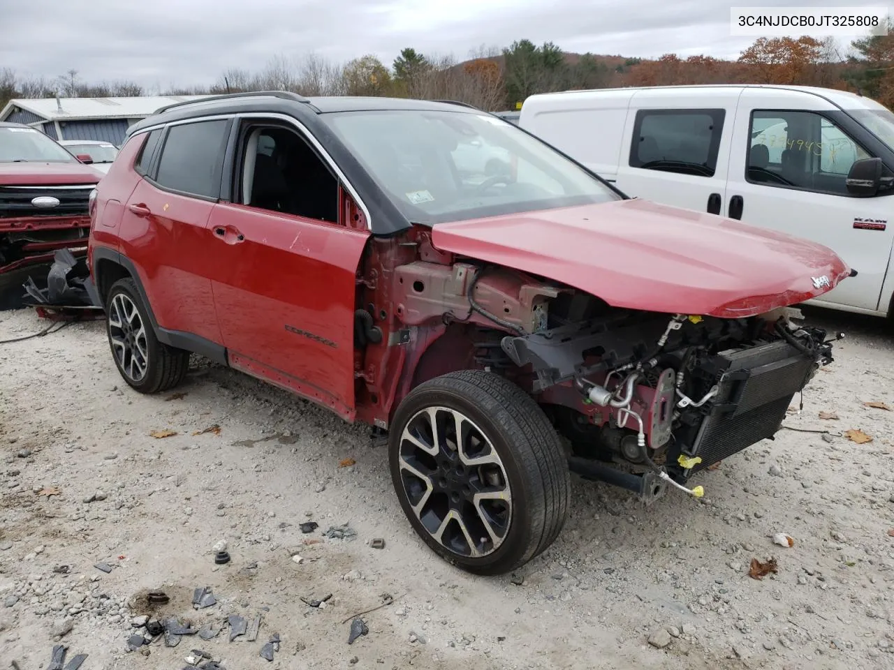 2018 Jeep Compass Limited VIN: 3C4NJDCB0JT325808 Lot: 77761424