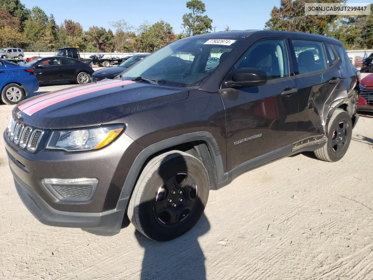 2018 Jeep Compass Sport VIN: 3C4NJCAB9JT299447 Lot: 77932974